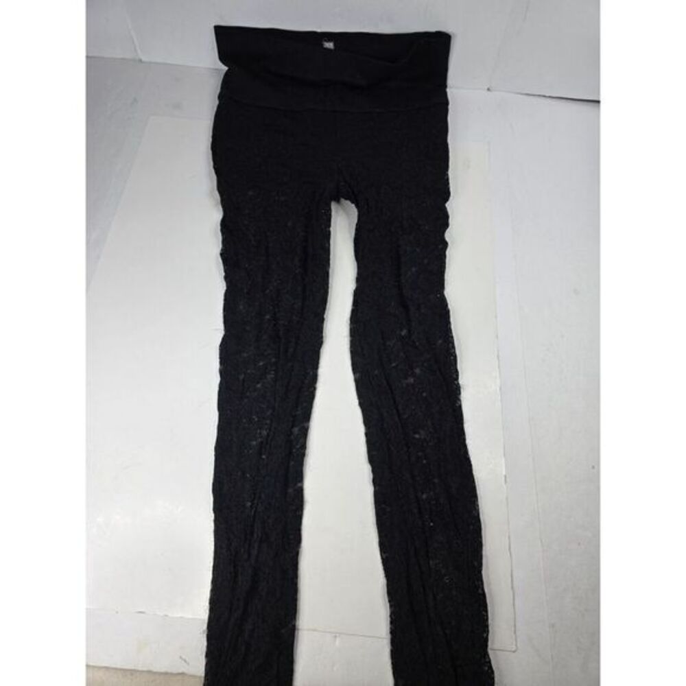 Billabong Designers Closet  Lace Legs Yoga Pants L Boho‎ CottageCore Punk Grunge